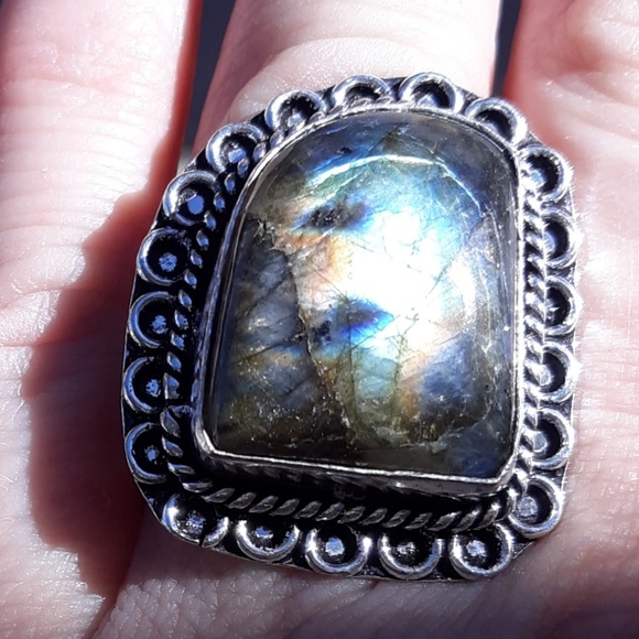 New Labradorite 925 Silver Ring. - Picture 6 of 7